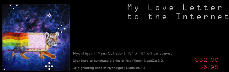 Pruchase NyanTiger | NyanCat2.0 Print & Greeting Card Here