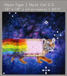 Nyan Tiger | Oil on Canvas