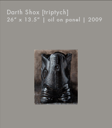 Darth Shox [triptych] | Oil on Panel