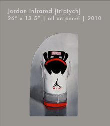 Jordan Infrared [triptych] | Oil on Panel